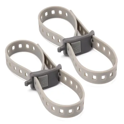 Immagine prodotto di Qunature 2 cinghie di fissaggio a sgancio rapido in TPU, cinghie regolabili, elastiche e antiscivolo, 46 cm, per bici e moto, grigio pietra