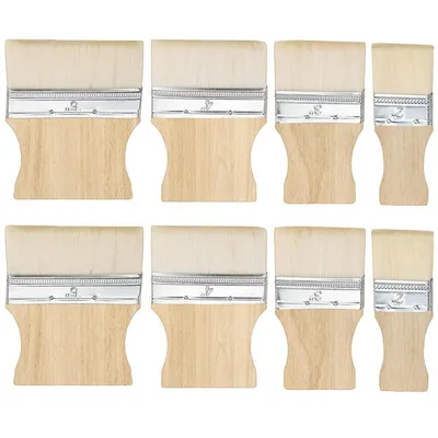 Produktbild von 8-teilig Pinsel Set,Künstlerpinsel,größe Pinsel,8 Pinsel (2×2", 2×3", 2×4", 2×5"),für Aquarell, Gouache,Acryl, Öl, für Leinwand und andere Malflächen
