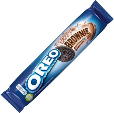 Produktbild von Oreo Brownie Kekse knackige Kakaokekse mit Browniegeschmack 154g
