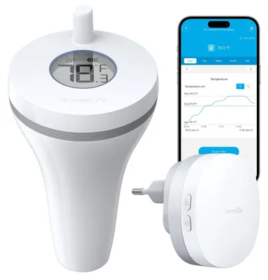 Produktbild von GoveeLife WLAN Poolthermometer mit App,Schwimmendes Wasserthermometer Funk