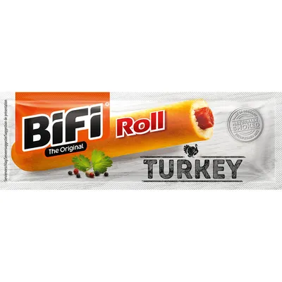 Zdjęcie produktu dla Bifi Roll Turkey Original Mini Salami w wypiekanym pudełku 45g