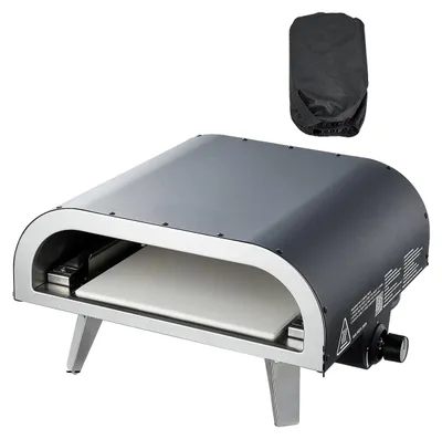 Image de Four à pizza d'extérieur, température maximale de 538 °C, cuisson rapide, 30 x 30 cm