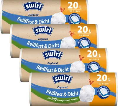 Immagine prodotto di Fodera per bidoni con coulisse a spirale 20L ( 20 pz./rotolo )