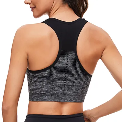 Zdjęcie produktu dla Sportowy biustonosz dla kobiet, model z plecami typu "racerback" i push-up