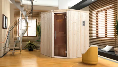Produktbild von weka Elementsauna KIRUNA 2 GT inkl. 4,5 kW OS-Ofenset (230 V) x B x T x H x 194 x 177 x 199