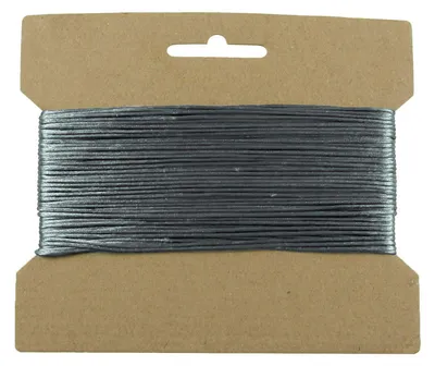 25m Satinschnur Flechtschnur Satinkordel Kumihimo, 2mm Durchmesser stahlgrau