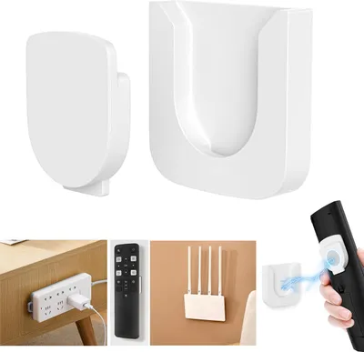 Produktbild von FIDWALL Magnetischer Fernbedienungshalter zur Wandmontage, innovatives Schlitzdesign für die mühelose Organisation von Haushalts-, Büro- und Schulartikeln – Fernbedienungen einfach organisieren und befestigen (Grau, 4er-Pack)