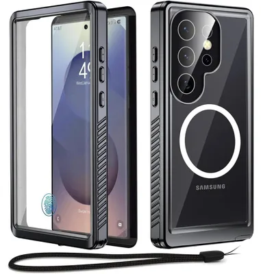 Produktbild von Schutzhülle für Samsung Galaxy S25 Ultra Wasserdicht MagSafe 360 Grad Stoßfest Staubdicht Schwarz