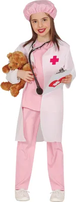 Produktbild von rosa Tierärztin Kostüm für Mädchen Gr. 98-134, Größe:140/146