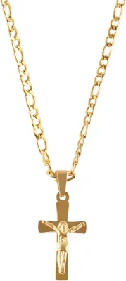 Produktbild von Edelstahl Kette mit Kreuzanhänger, Länge 50 cm