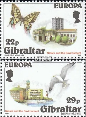 Produktbild von Briefmarken Gibraltar 1986 Mi 503-504 (kompl.Ausg.) postfrisch Naturschutz
