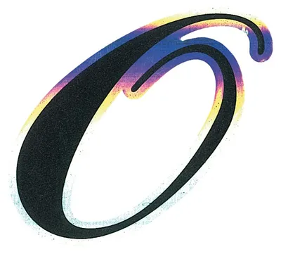 Image de KlebeLettera "o" Olografica couleur noir pour voiture et moto