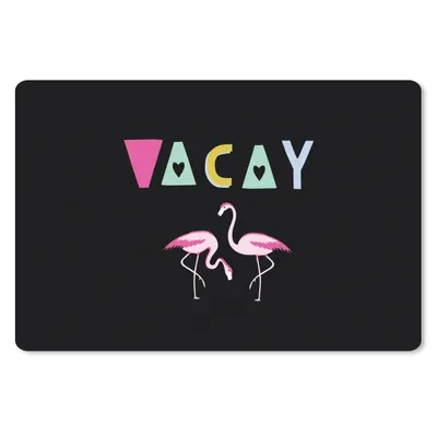 Produktbild von MuchoWow® Schreibtischunterlage Sommer - Flamingo - Rosa 60x40 cm - XXL Mauspad - Großes Mauspad