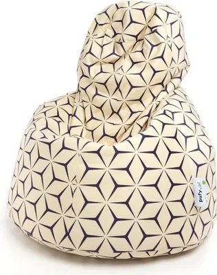Obrázok produktu pre Kreslo Beanbag Sedací vankúš Active Modern Premium - Farba: béžová so vzorom