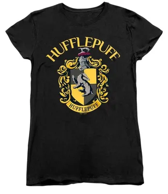 Obrázok produktu pre Tričko "Hufflepuff" zo série Harry Potter, dámske, model TV38257 (veľkosť S), čierna
