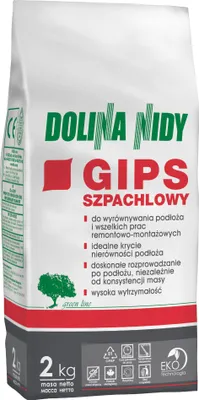 Zdjęcie produktu dla Dolina Nidy Gips szpachlowy 2 kg jasno szary