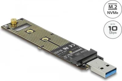 Immagine prodotto di DeLOCK - Speicher-Controller - M.2 - M.2 NVMe Card - 10 Gbit/s - USB 3,1 (Gen 2) (64069)