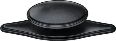Produktbild von Möbelknopf Zinkdruckguss schwarz LxBxH 20/77/26 mm
