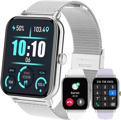 Produktbild von Betatree Smartwatch Damen 1.85 Zoll mit Telefonfunktion, WhatsApp, 110+ Sportmodi, Fitness-Tracker, Herzfrequenz, SpO2 & Schlafmonitor