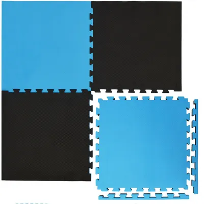 Produktbild von 4 cm Dick: 1m² Bodenschutz Fitnessmatte - 4 Sportmatten 50 x 50 Optische Mängel