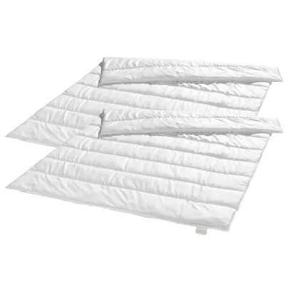Immagine prodotto di Bodyprotect - Piumini ECOLine, 135 x 200 cm, set di 2, caldi, 100% microfibra, adatti a chi soffre di allergie