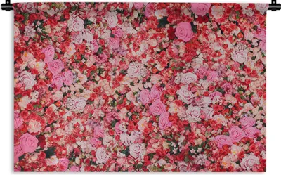 Produktbild von MuchoWow® Wandteppich Wandbehang Blumen - Farben - Rosen 120x80 cm Tapisserie Dekoration Wandtuch - Wanddekorationen - Wandtücher
