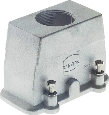 Produktbild von HARTING Han 10B EMV Tüllengehäuse, 1xPG21 gerader Kabelabgang, Schraubverriegelung - 1 Stück