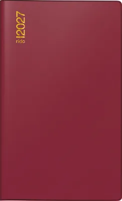 Produktbild von rido/idé 7046892297 Taschenkalender Mod. M-Planer 2027 A6, Kunststoff, bordeaux