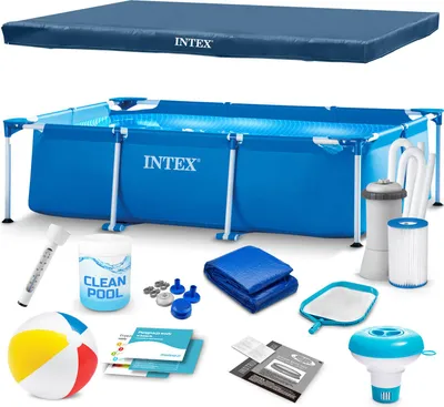 Zdjęcie produktu dla Basen ogrodowy stelażowy 300 x 200 x 75 cm zestaw 15w1 INTEX 28272
