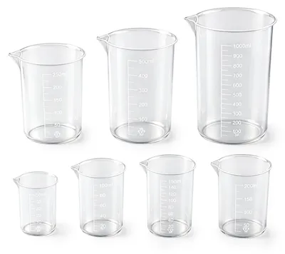 7-teiliges Messbecher-Set 50–1000 ml, hitzebeständig, PP