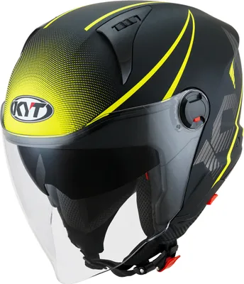 Imagen del producto de Casco para motocicleta KYT D-CITY COLORFUL, color amarillo, homologación ECE/ONU 22-06, talla XL