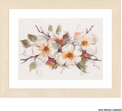 Produktbild von Lanarte Kreuzstichset "Apfelblüten", Zählmuster