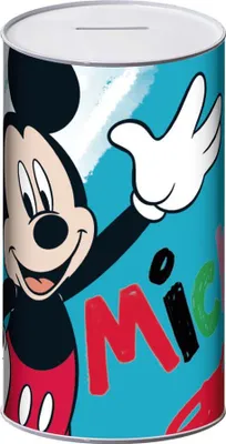 Zdjęcie produktu dla Skarbonka Disney Metal L 10x10x17.5 Cm Mickey przezroczysta przezroczysta jeden rozmiar