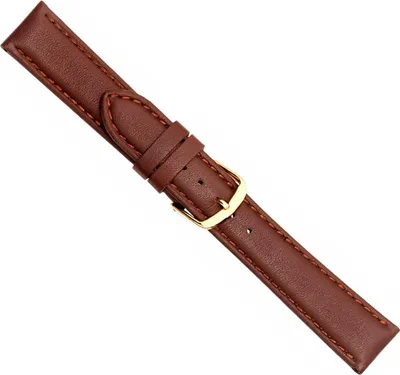 Produktbild von Herzog Ersatzband | Kalbsleder wasserabweisend > Braun mit Naht 20577G, Stegbreite:14mm