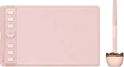 Produktbild von HUION H641P Inspiroy 2 S Grafiktabletts, 6,3 x 3,9 Zoll Tragbares Zeichentablett mit 8192 Stufen batterielosem Digitalstift Pink