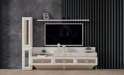 Productafbeelding van Wandmeubel, woonkamer, meubels, luxe, TV-meubel, wandmeubels, kast, plank