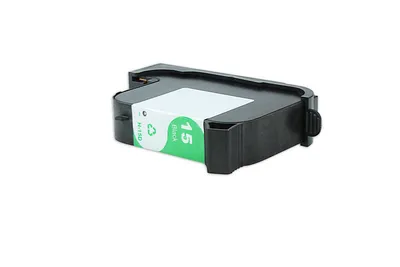 Produktbild von HP 15 Schwarz Original Tintenpatrone groß, Schwarz, Tinte auf Pigmentbasis, 1 Stück(e), 500 Seiten