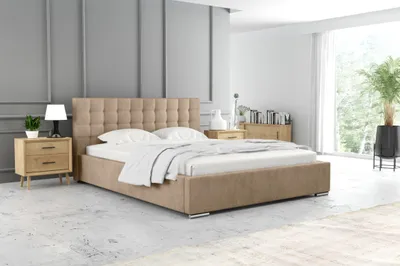 Obrázok produktu pre Manželská posteľ 180x200 LAURINDA 1 s úložným priestorom - béžová