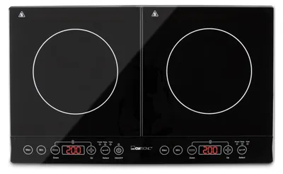 Productafbeelding van Clatronic inductiekookplaat met dubbele kookzones | Inductiekookplaat met ECO-Save technologie | Dubbele kookplaat met automatische panherkenning | DKI 3609