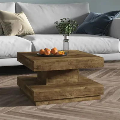 Immagine prodotto di Maison Exclusive - Tavolino da salotto marrone scuro 60x60x35 cm in MDF