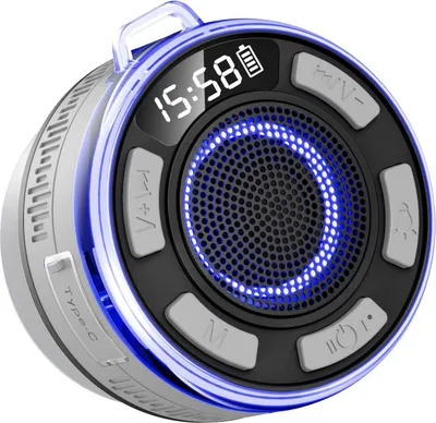 Produktbild von PRSCFUM Tragbarer Lautsprecher mit RGB-Lichtern, IPX7 Bluetooth 5.3