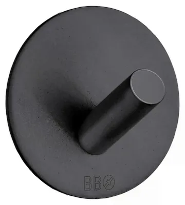 Produktbild von Smedbo Haken in Edelstahl, Schwarz, Selbstklebend BB1090