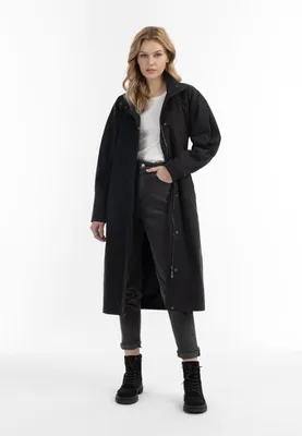 Image de Manteau pour femme SAPORTA - noir, taille XXL