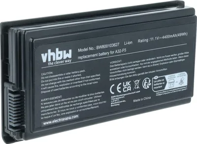 Produktbild von vhbw Akku kompatibel mit Asus X59s, X58, X50RL, X58le, X50SL, X50RL-AP354c, X50VL, X50V Notebook (4400 mAh, 11,1 V, Li-Ion)