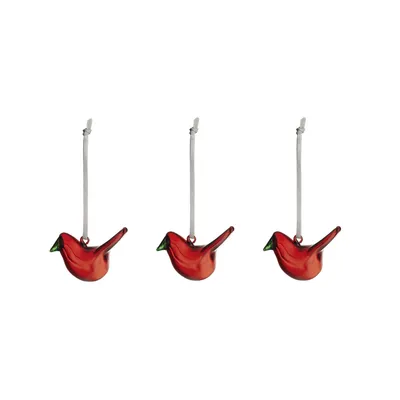 Produktbild von iittala - Mini-Glasvögel rot, 3er Set