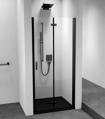 Produktbild von Polysan ZOOM BLACK Duschtür für Nische 800 mm, Links, rechts