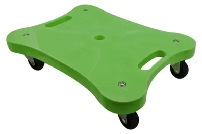 Produktbild von EDUPLAY 170016-GR Rollbrett 30 x 40 x 9,5 cm, bis 50 kg belastbar, grün