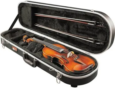 Produktbild von Gator Cases GC-VIOLIN 4/4, Hard-Case, Schwarz, ABS, Aluminium, Schwarz, Schaum, Einfarbig
