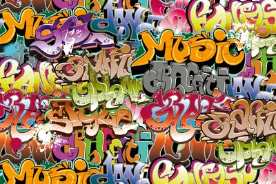 Produktbild von Fototapete - Graffiti Art 375x250cm - Vliestapete