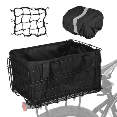 Produktbild von Solidchoice – Faltbarer Fahrradkorb mit abnehmbarer Tasche